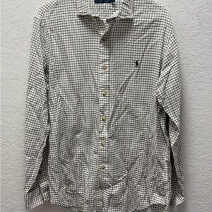 Men's‎ cream Checkered Shirt